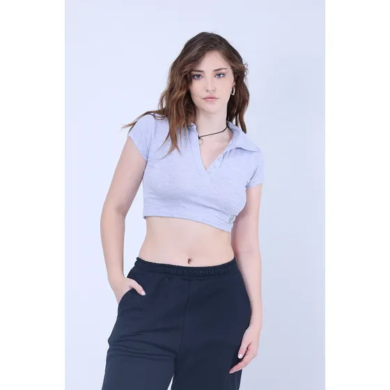 Chomba Corta Elastizada Polo Varios Colores Mujer Scombro