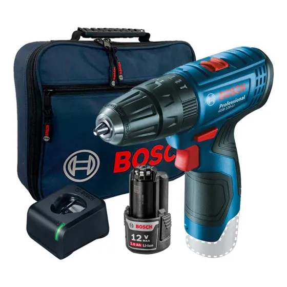 Taladro Atornillador Bosch Gsb 120 + 1batería + Cargador + M