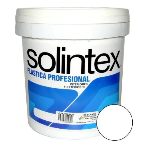 Pintura Caucho Blanco Plastica Cuñete Solintex 105 C1050040