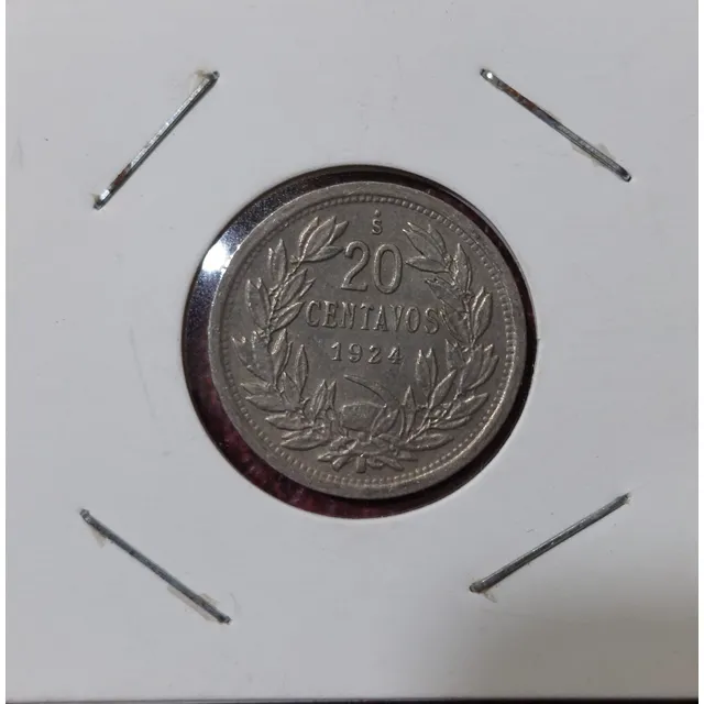 Moneda De 20 Centavos Año 1924