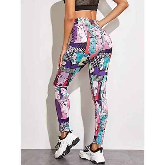 Leggings Con Estampado Pop Art