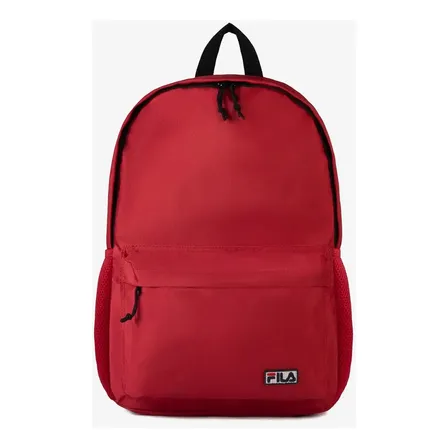 Mochila Unisex Fila Dna Letter Classic Vermelho/preto Liso