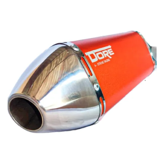 Escapamento Dore Fan/titan 150 C/bacalhau 09-24 Retrô Laranj