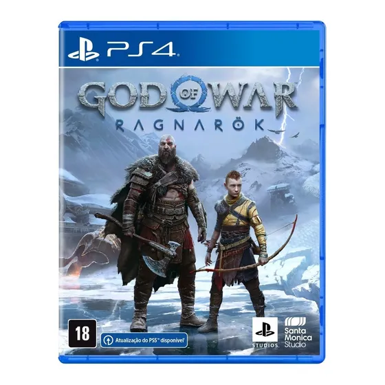 Jogo God Of War Ragnarok Standard Edition PS4 Mídia Física