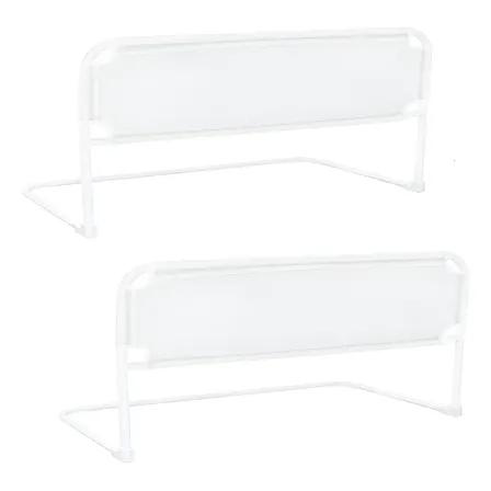 Kit 02 Grade De Cama Normal E Box Bebê E Idoso Altura 54cm Cor Branco Liso