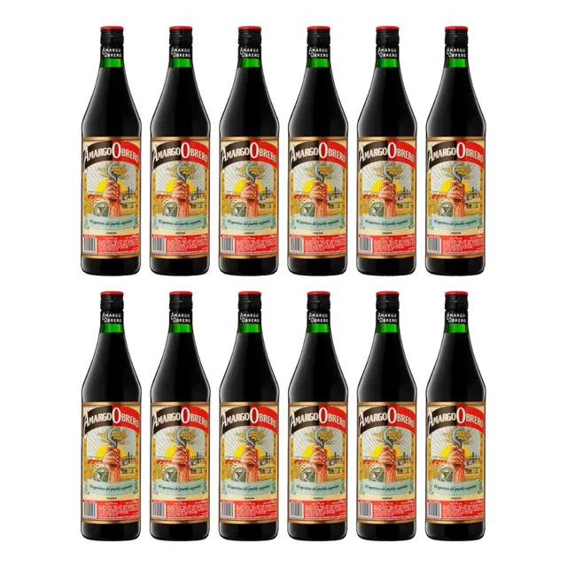 Aperitivo Amargo Obrero 950ml X12 Zetta Bebidas