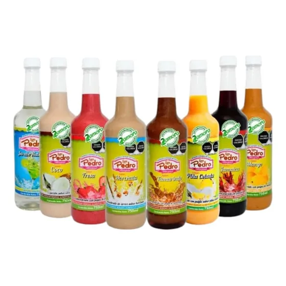 Jarabes Y Pulpas San Pedro Atocpan 750ml Sabor A Elegir 1 Pz