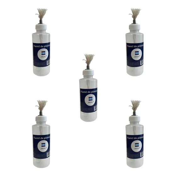 Mechero Dental Lampara De Plástico Con Mecha Flamil Pack X 5