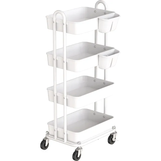 Simplehouseware Carrito Metal 4 Niveles Multiusos Blanco