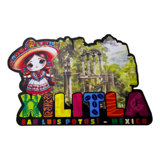 Xilitla San Luis Potosi Iman Refri Mdf Recuerdo Mexico Y785 Xilitla San Luis Potosi Iman Refri Mdf Recuerdo Mexico Y785