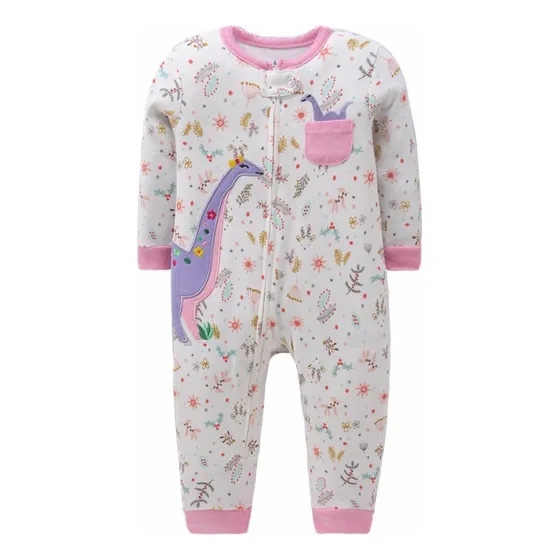 Ropa De Bebe - Pijamas Sin Pies Para Bebes Niña 100% Algodon