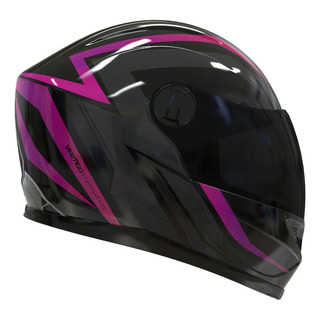 Casco Integral Moto Vertigo V32 Influence Fucsia/negro - Rpm Casco Integral Moto Vertigo V32 Influence Fucsia/negro - Rpm