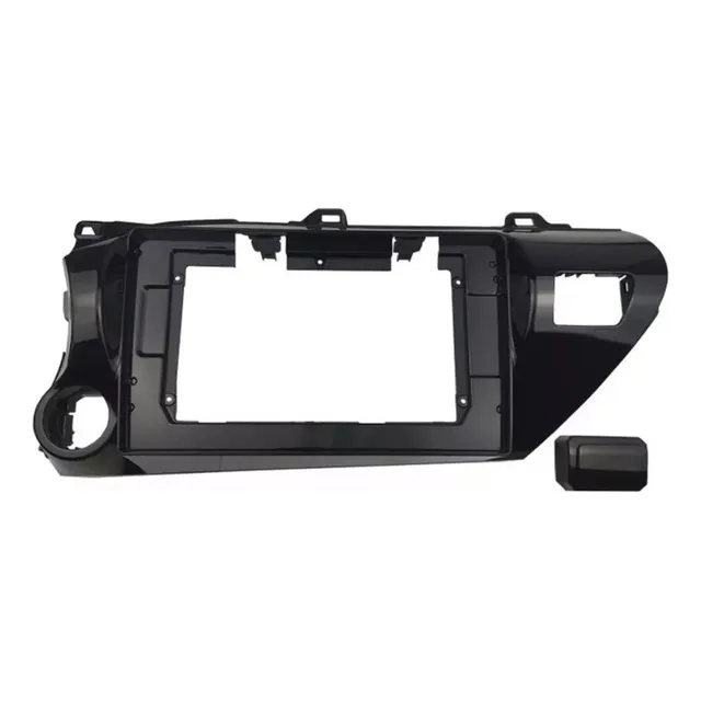 Adaptador De Radio Toyota Hilux 2017up 10.1 Pulgadas Bisel Color Negro