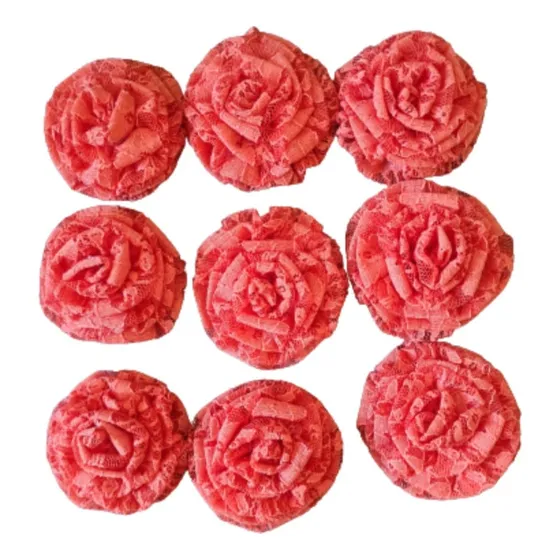 Flor De Renda Para Enfeites Em Vestuários, Roupas Artesanato