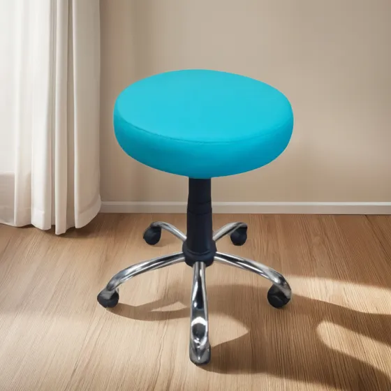    Silla Taburete Neumatico Base Cromada Varios Colores
