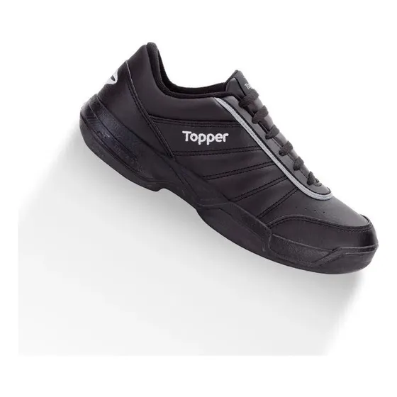 Zapatilla Topper Tie Break I|| Uso Diario Negra Para Hombre 