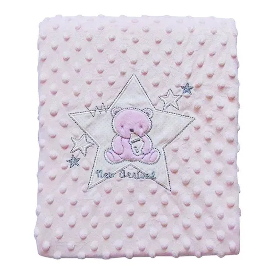 Edredom Bebê Menina Jolitex Bordado New Arrival