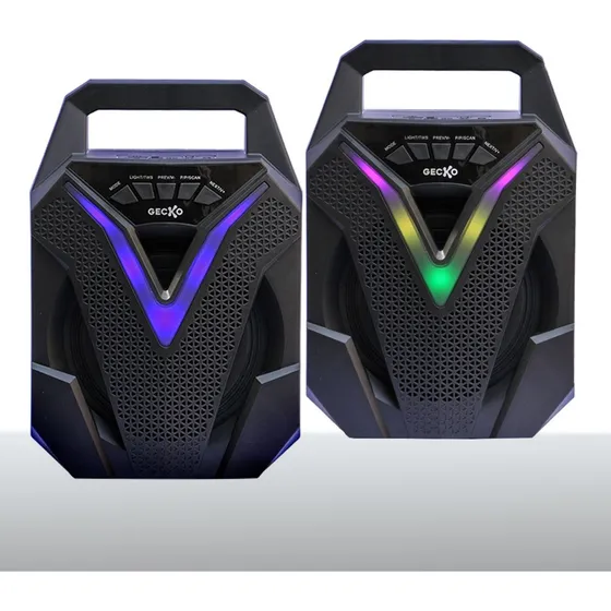 Combo 2 Bocinas De  6.5 PLG. Bluetooth Tws Luz Led 2000w
