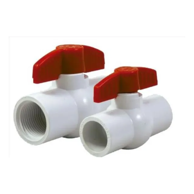 Llave Valvula De Bola Pvc 2  Pulgada Con Rosca