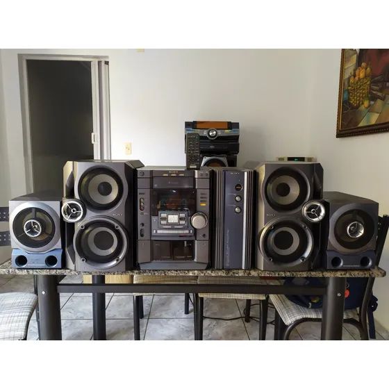 Mini System Raríssimo Sony Mhc Dx 80 Completo!!