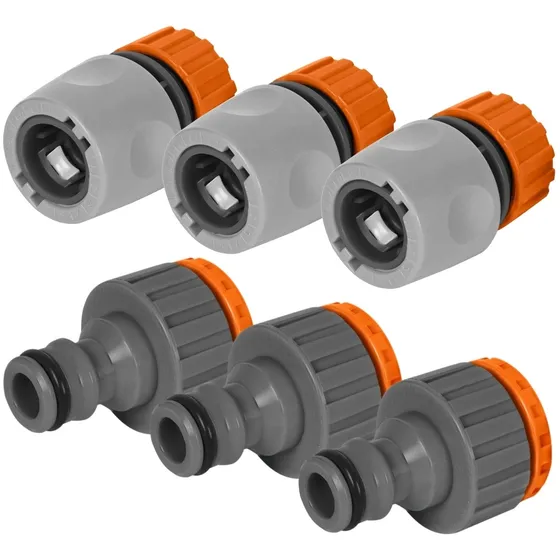 Kit 3 Adaptador Fêmea Torneira + 3 Engate Rápido Mangueira