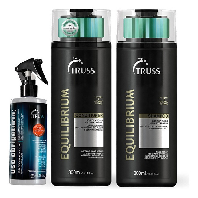 Truss Equilibrium Shampoo Condicionador 300ml + Fluido Truss Equilibrium Shampoo Condicionador 300ml + Fluido