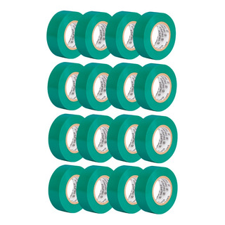 Kit De 16 Cintas De Aislar De 9 M X 19 Mm Color Verde Kit De 16 Cintas De Aislar De 9 M X 19 Mm Color Verde
