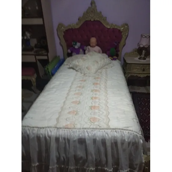 Dormitorio Estilo Luis Xv Individual Con Colchón, Usado
