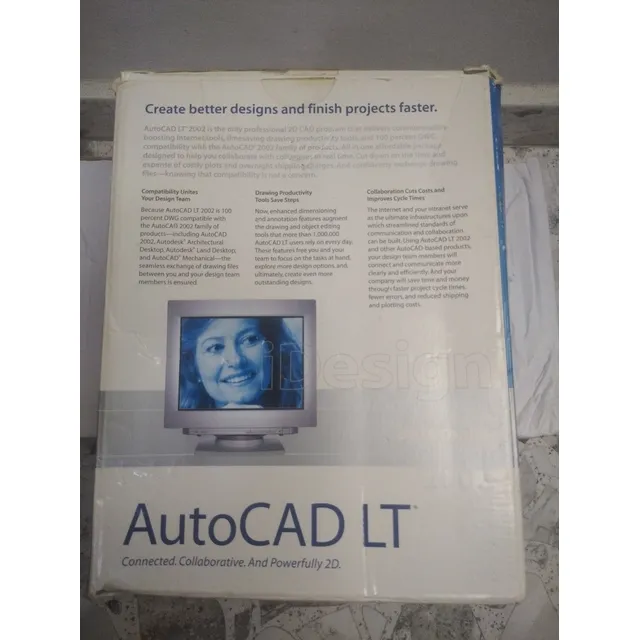 Soft Diseña Con Autocad Lt 2002 Original Licencia Libro Caja