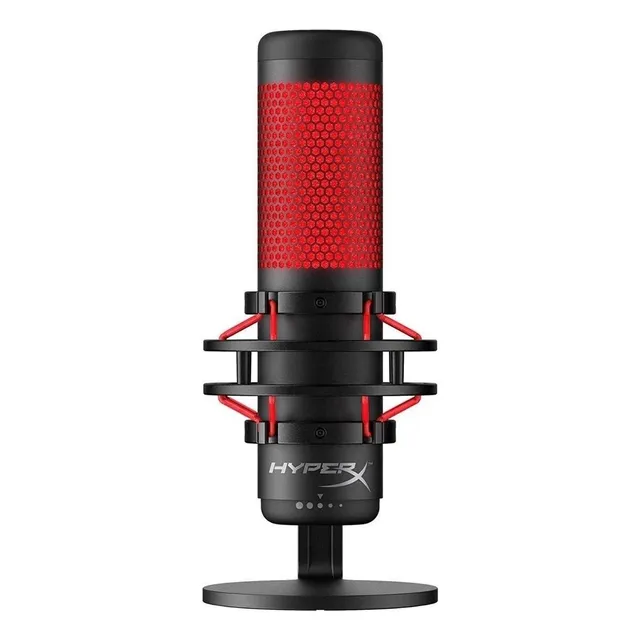 Micrófono HyperX Quadcast 4P5P6AA Condensador Bidireccional color negroS