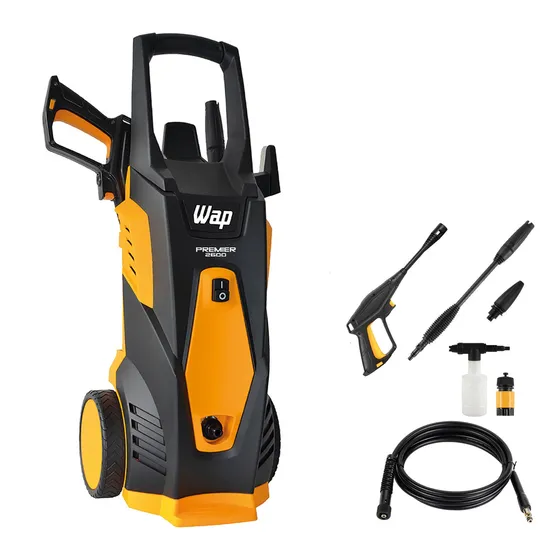 Lavadora de Alta Pressão WAP Premier 2600 1800W 2000 PSI com Aplicador de Detergente 127V