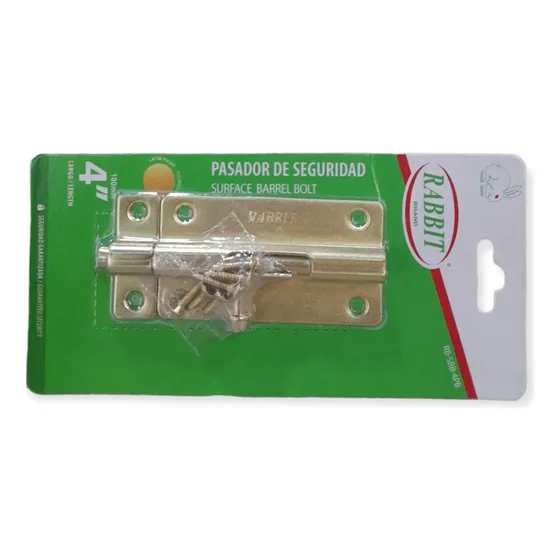 Pasador De Seguridad 4 Pulgadas Para Puertas Y Ventanas 