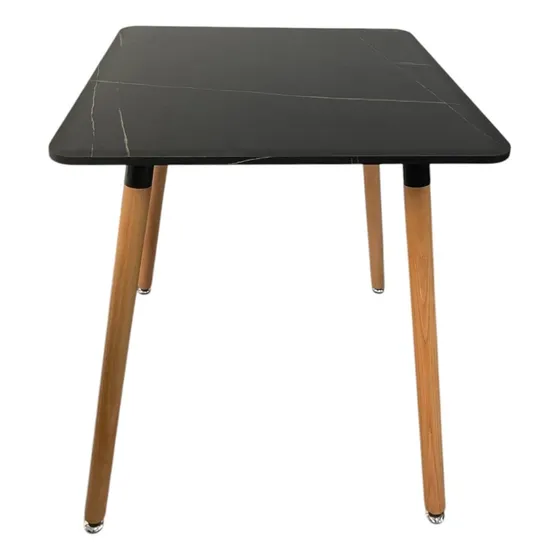 Mesa Ofilook Md-030- Cuadrada 60cm Efecto Marmol Interiores