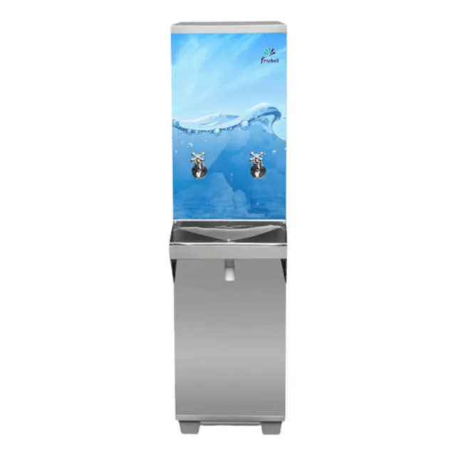 Bebedouro De Água De Coluna Frisbel 25 Litros Aço Inox 127v Cor Prateado 220v