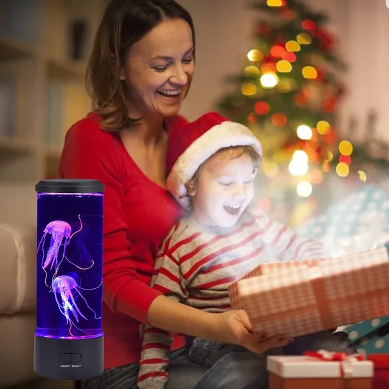 Mood Night Led Jellyfish Led Lava, Regalo Para Hombre Y Muje