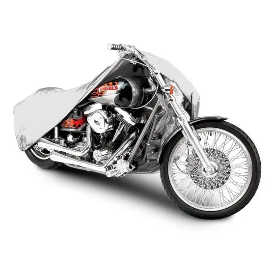 Cubierta Para Motocicleta Grande Color Gris