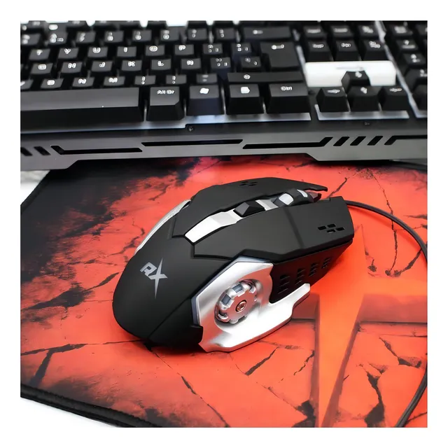 Kit Gamer Reptilex Rx0042 Negro Español Multicolor