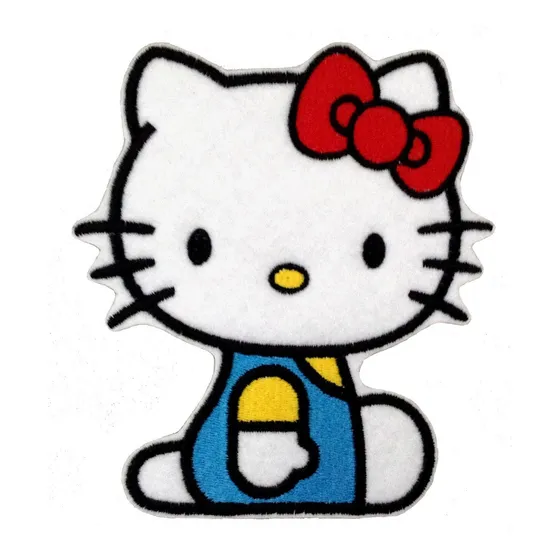 Hello Kitty Sentada Parche Bordado Personajes 15 X 13 Cm