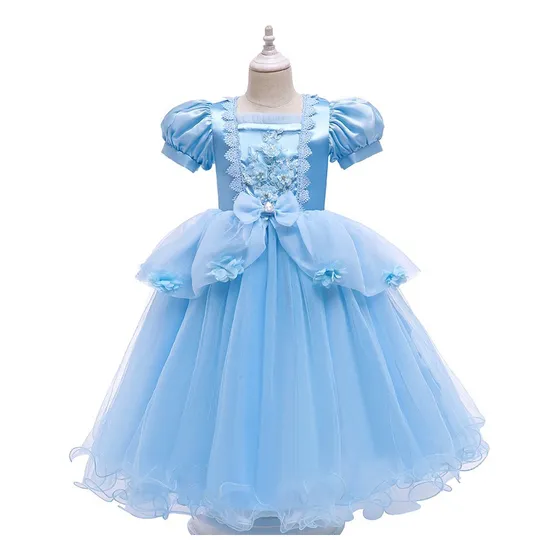 Vestido Cenicienta Halloween Cosplay Día Del Niño Disfraz