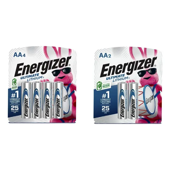 6 Aa 1.5v Lithium Litio Energizer Ultimate Não Recarregável