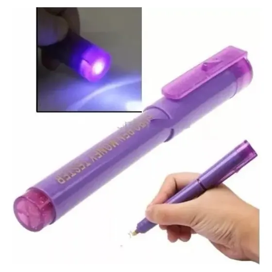 10 X Lapiz Detector Billetes Falsos. Tinta + Luz Uv + Envio
