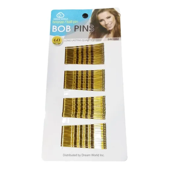 Bobby Pins Ganchitos De Pelo X 60 Peinados Negro Y Dorado