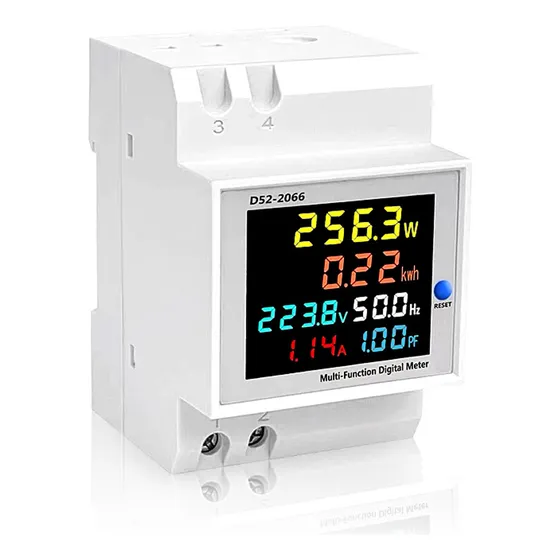Medidor Eléctrico Monofásico Con Pantalla Lcd