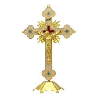Crucifijo Con Soporte, Cruz De Mesa, Figura De Inspiración Crucifijo Con Soporte, Cruz De Mesa, Figura De Inspiración