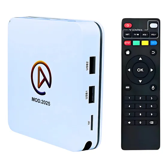Tv Box Uni S1 V10: Original, 4k, Sem Mensalidades, Vitalicio Branco Padrão