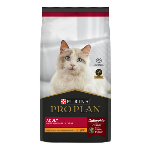 Alimento Pro Plan Optiprebio para gato adulto sabor pollo y arroz en bolsa de 7.5kg