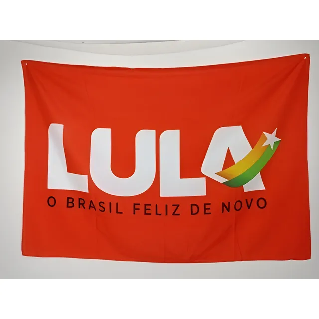 Bandeira Partido Trabalhadores Pt Lula 1,5x1m Envio Imediato