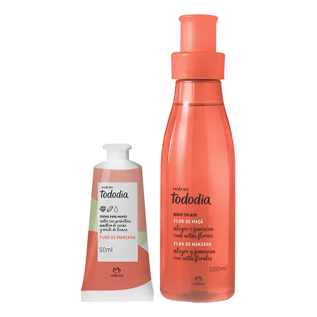 Body Splash 200ml+crema Manos 50g. Flor De Manzana Natura