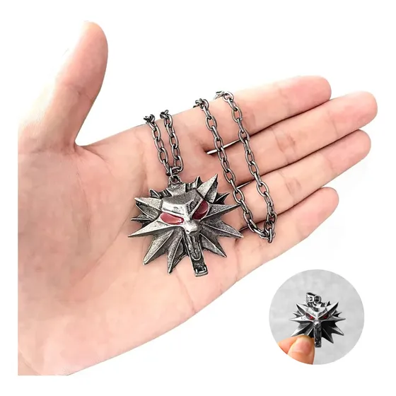 Collar Lobo The Witcher Wild Hunt Game Acero