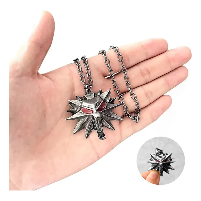 Collar Lobo The Witcher Wild Hunt Game Acero